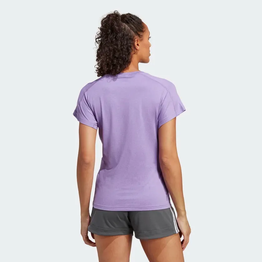 Adidas Women Aeroready Train Essentials Minimal Branding V-Neck Training Tee