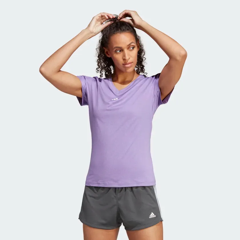Adidas Women Aeroready Train Essentials Minimal Branding V-Neck Training Tee