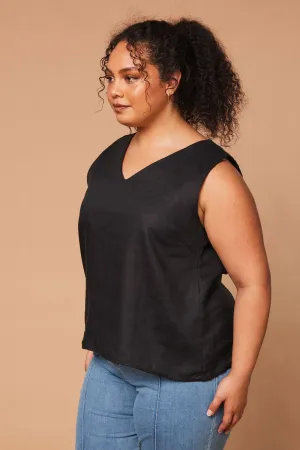 ADRIFT EMBER LINEN CAMI