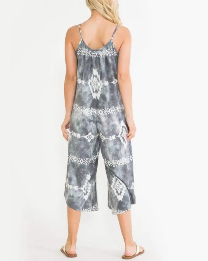 ANNE AZTEC WIDE LEG JUMPSUIT