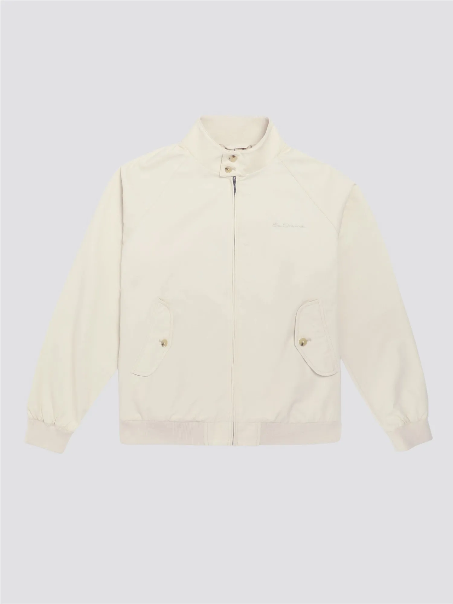 Ben Sherman Men's 0059148 Signature Harrington Jacket Cream