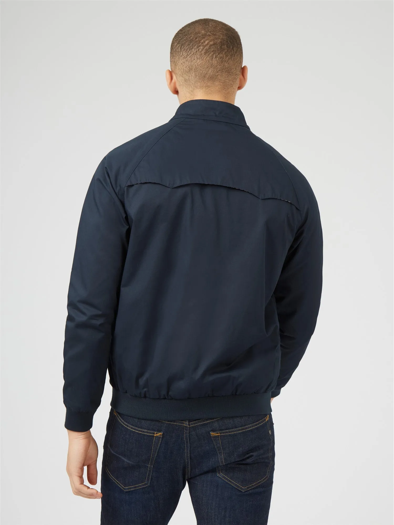 Ben Sherman Men's 0059148 Signature Harrington Jacket Dark Navy