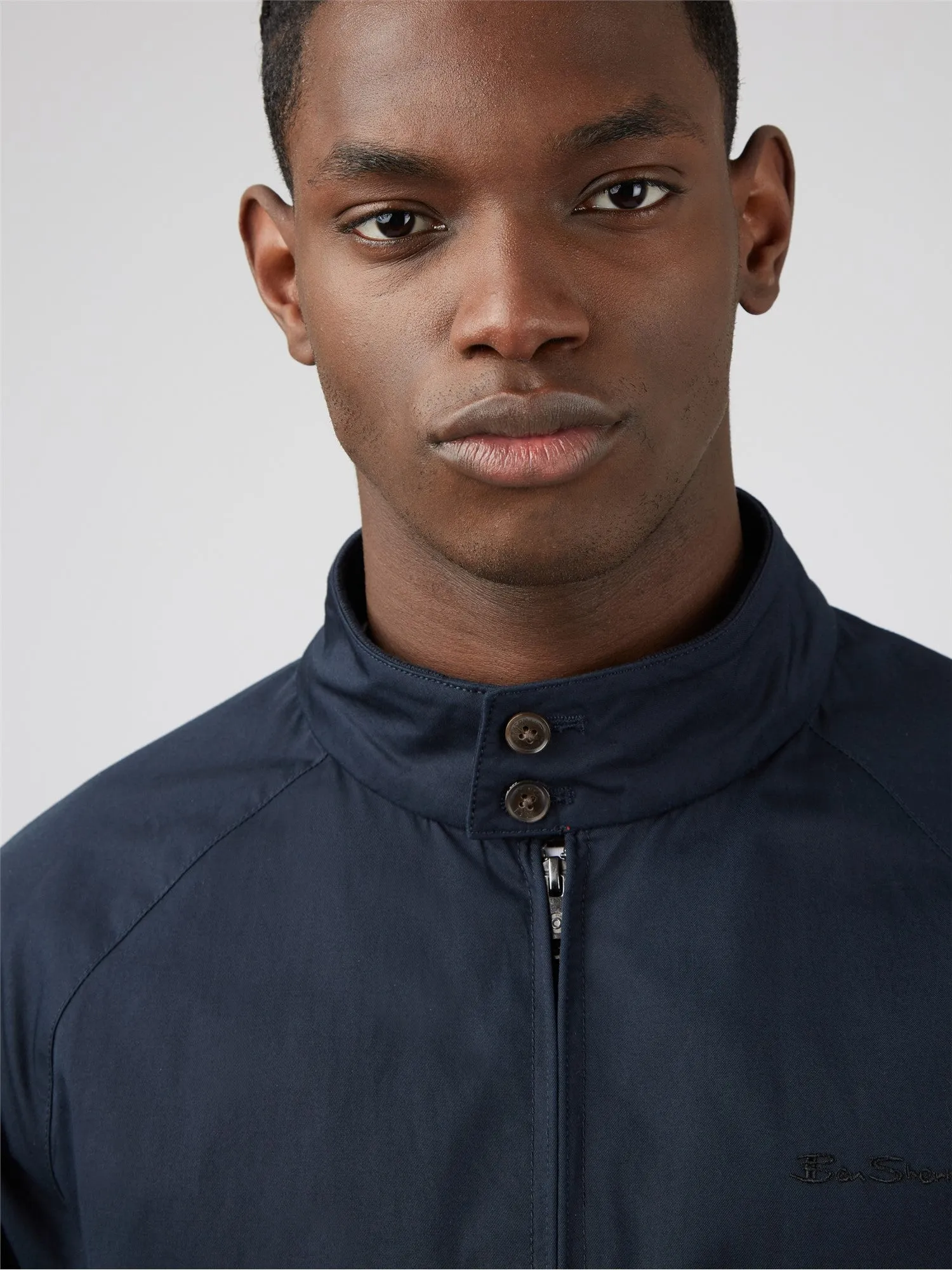 Ben Sherman Men's 0059148 Signature Harrington Jacket Dark Navy