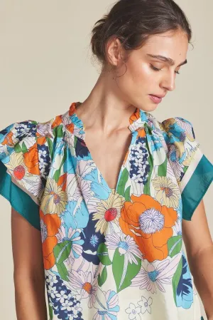 Birds of Paradis Clover Blouse