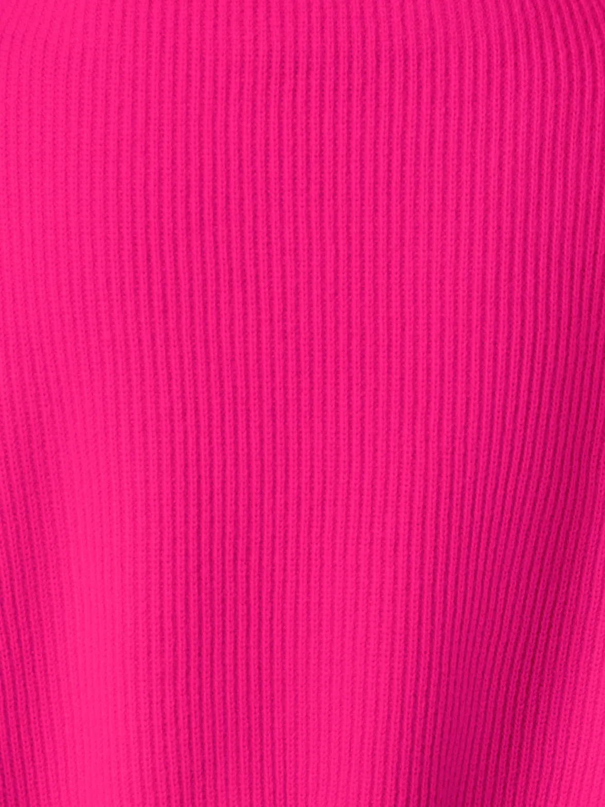 Boxy Ribbed Knit Cashmere Pullover