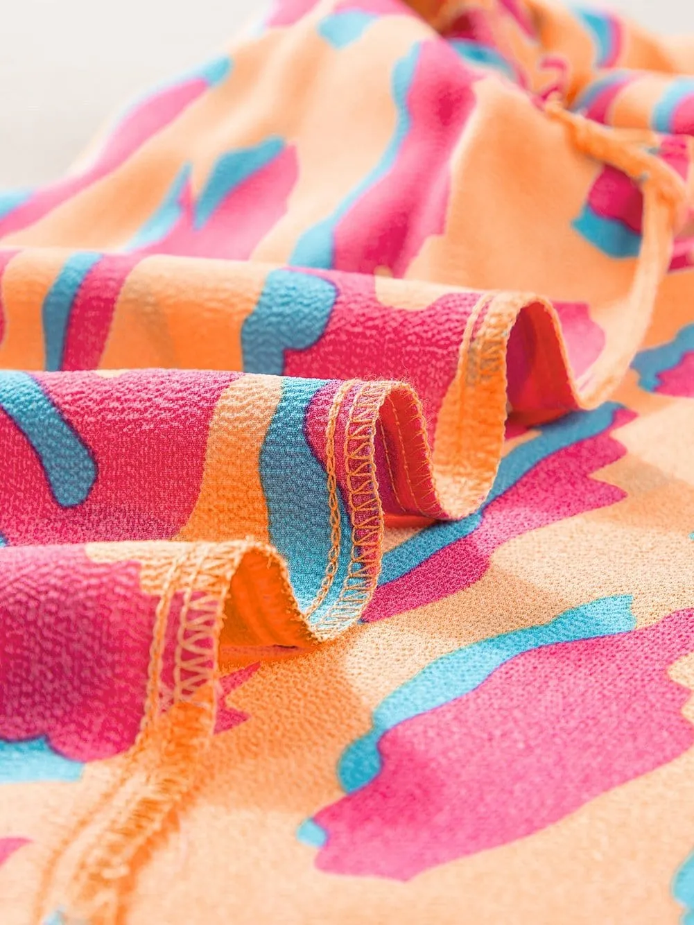 Bright Abstract Print Blouse
