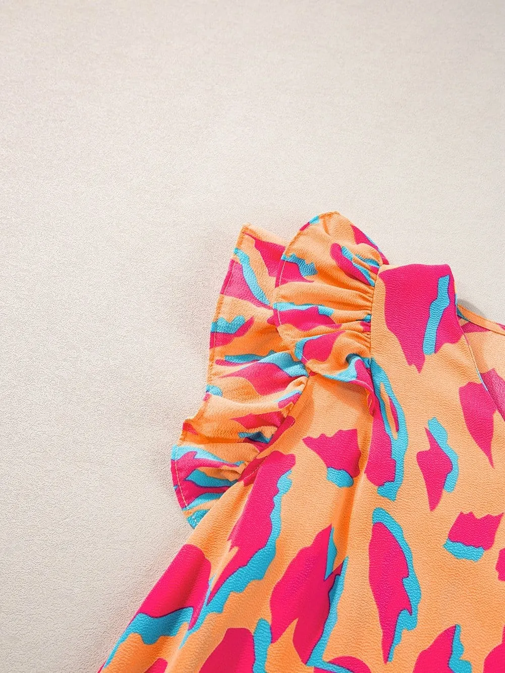 Bright Abstract Print Blouse