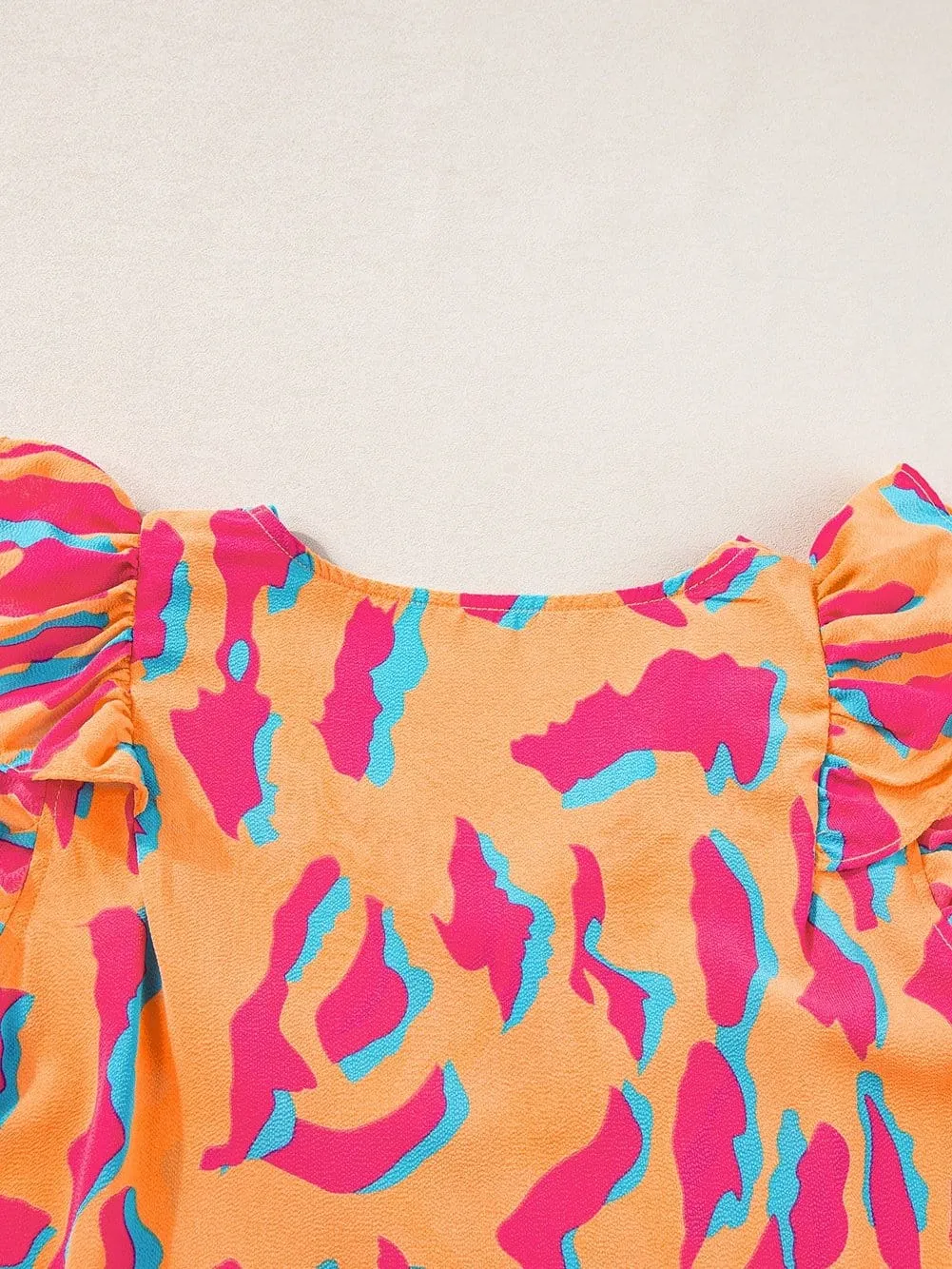 Bright Abstract Print Blouse