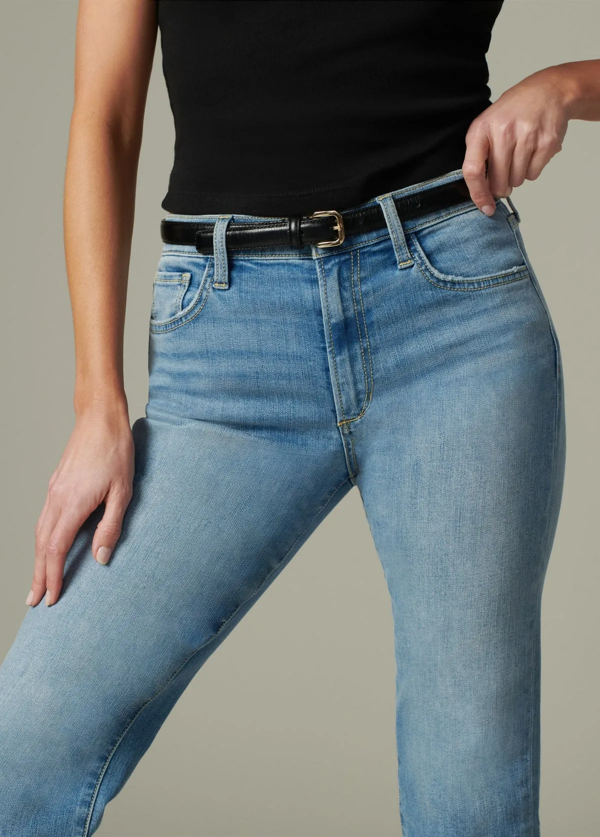 Callie Hi Rise Bootcut Razor Hem