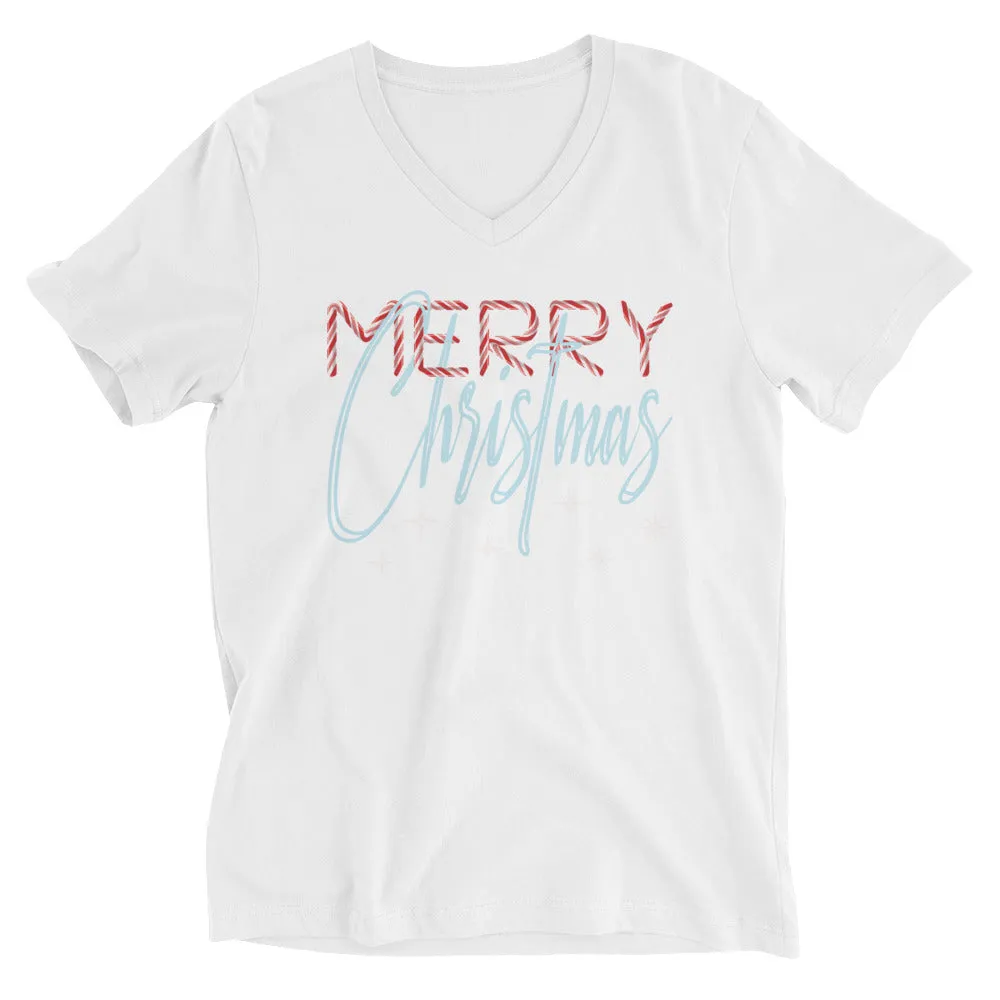 Candy Christmas V-Neck T-Shirt