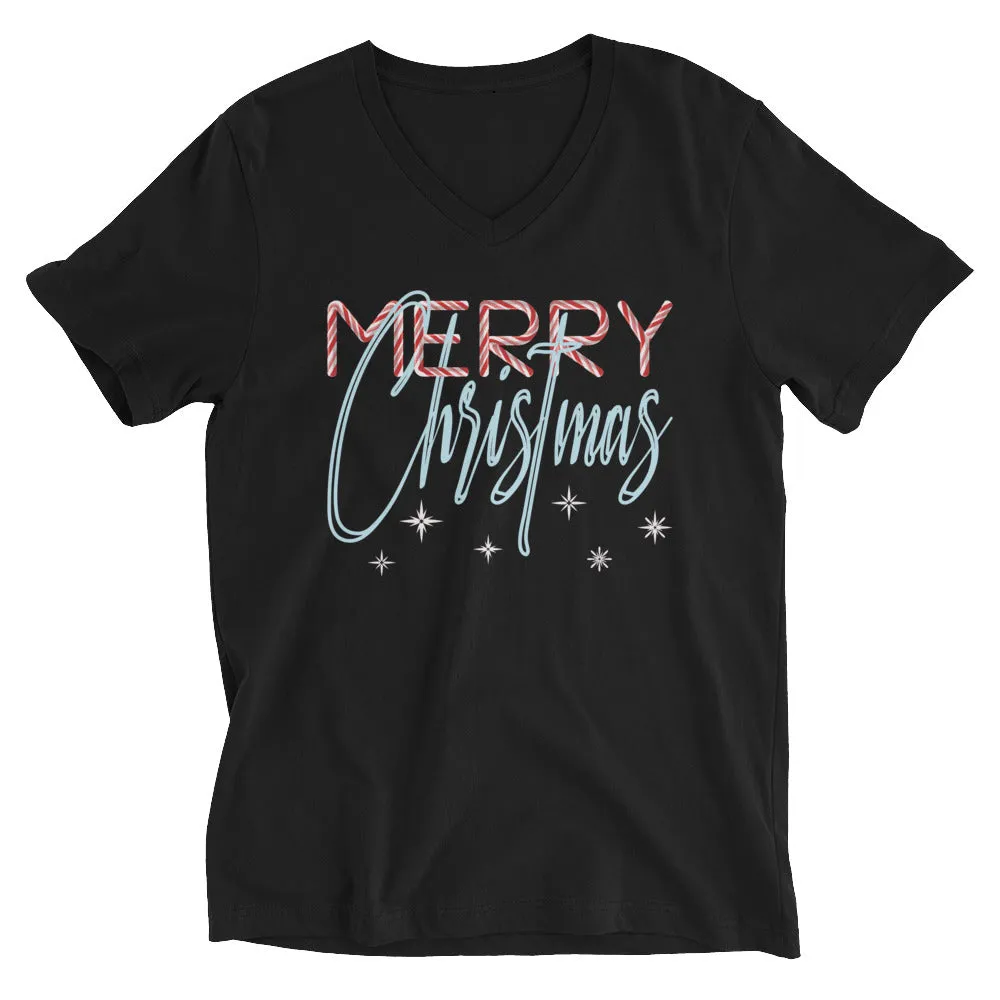 Candy Christmas V-Neck T-Shirt