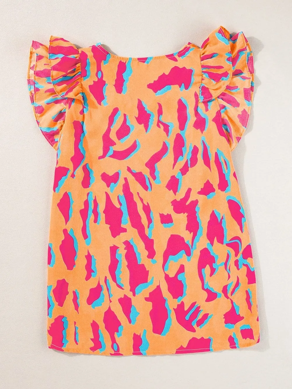 Casual Abstract Print Blouse