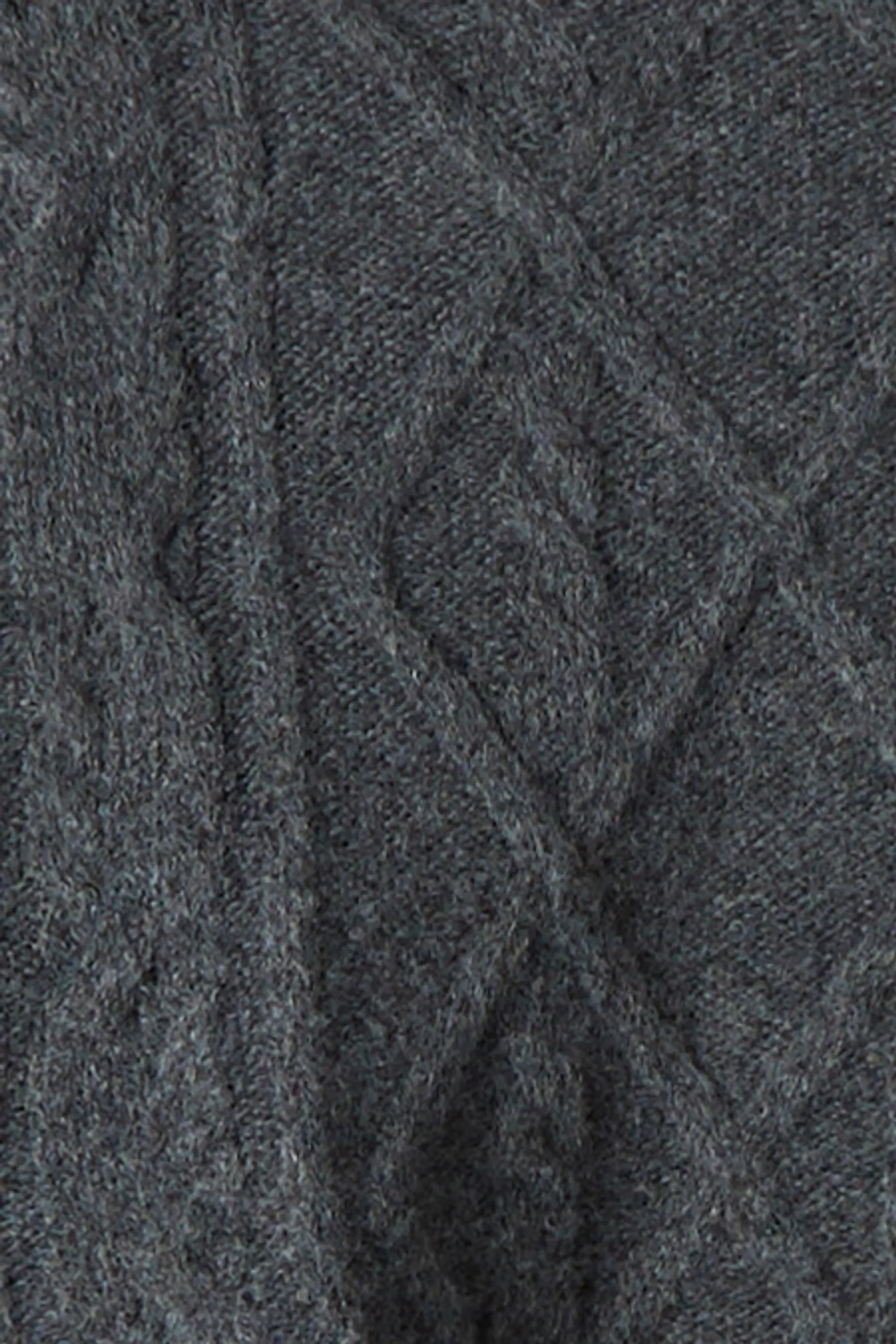 Cropped Cable Knit Sweater