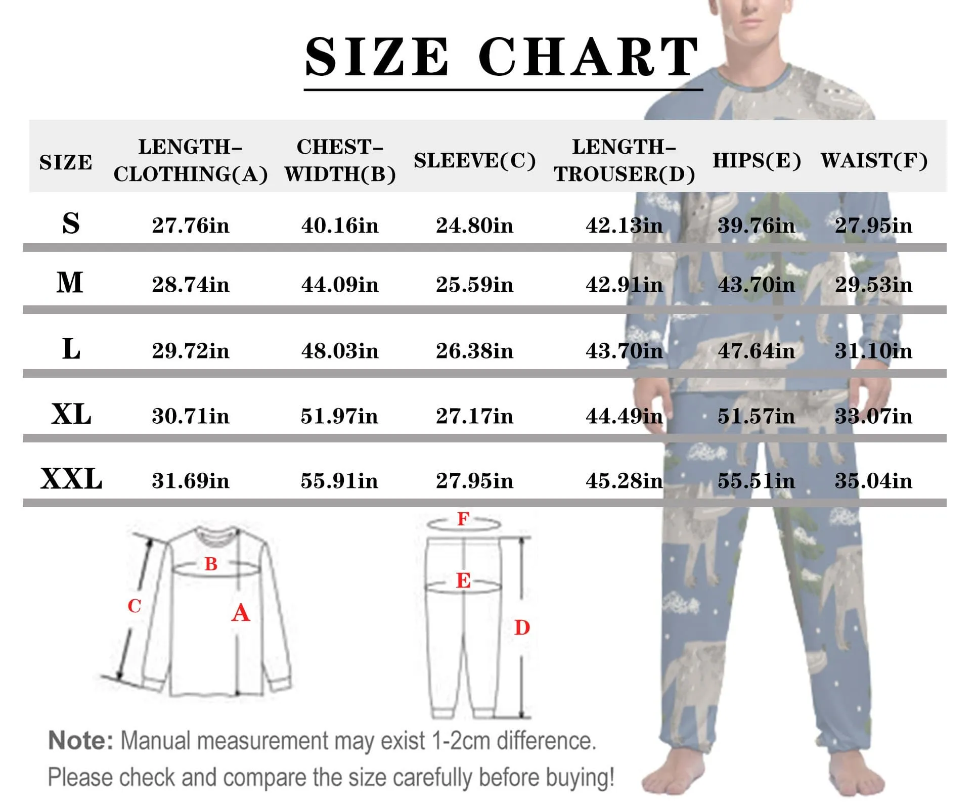 Custom Pajamas with Faces Personalized Photo Seamless Men's All Over Print Pajama Set