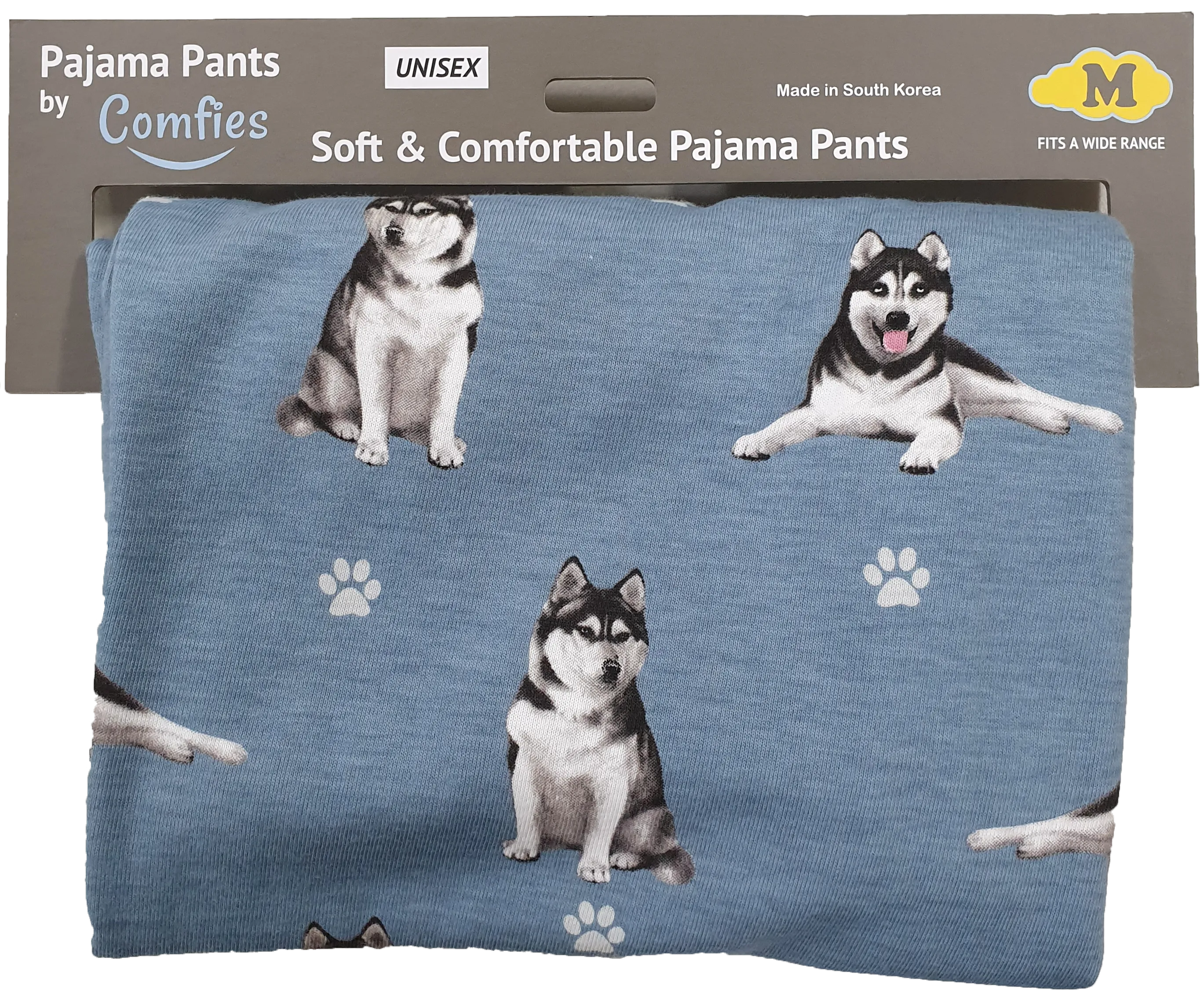 Dog Print Lounge Pants - Siberian Husky