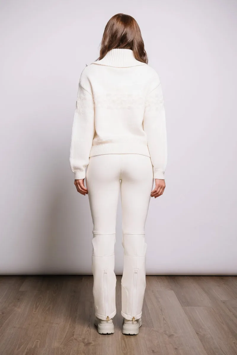 Elana 1/2 Zip Knitted Wool Sweater