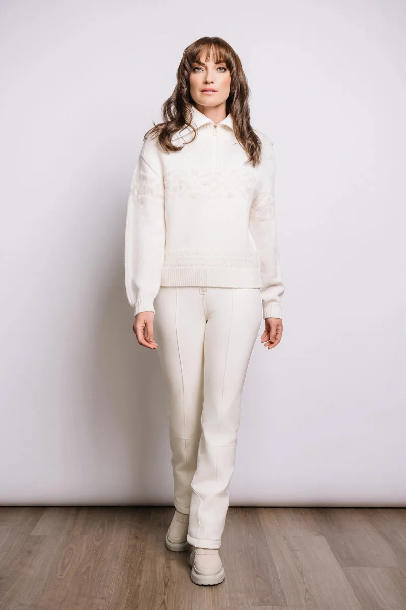Elana 1/2 Zip Knitted Wool Sweater
