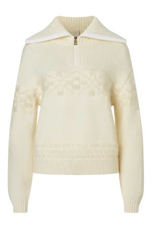 Elana 1/2 Zip Knitted Wool Sweater