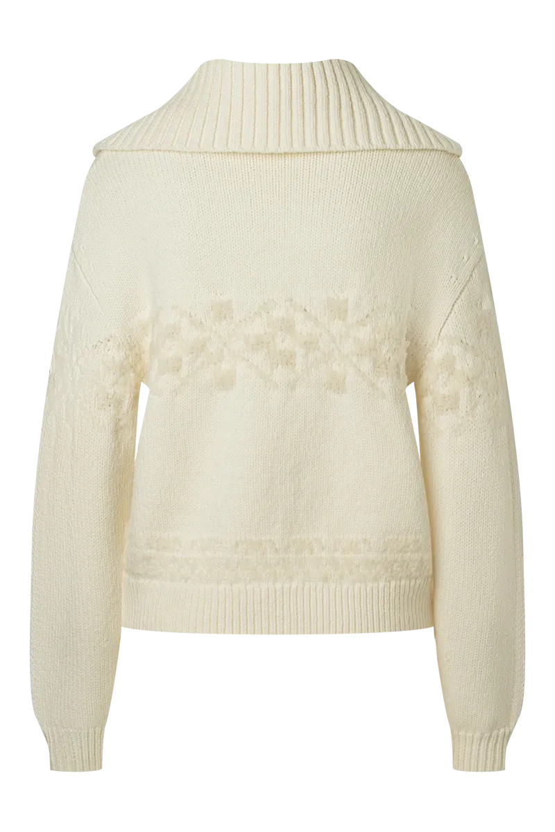 Elana 1/2 Zip Knitted Wool Sweater
