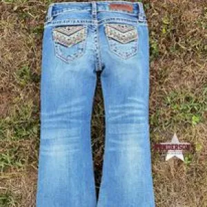 Girl's Cheetah Embroidered Jeans by Rock & Roll