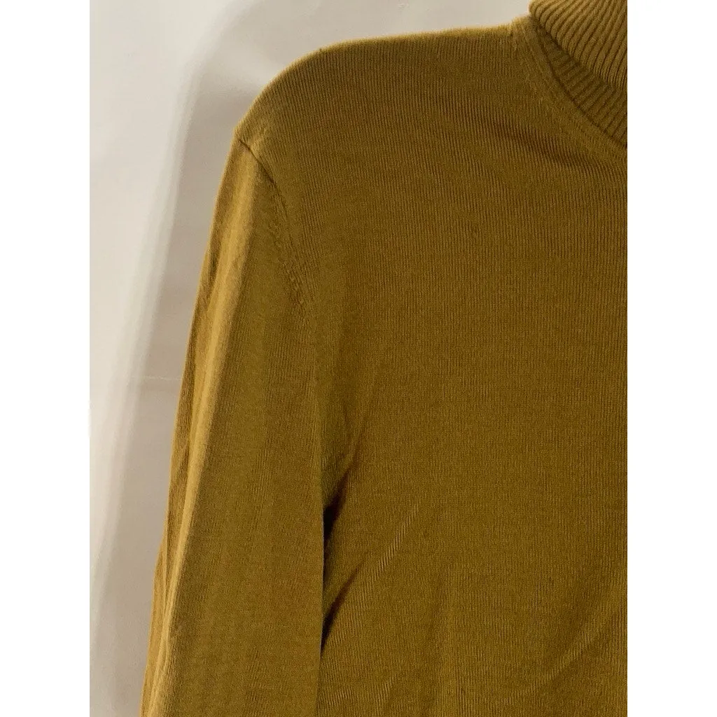 HUGO BOSS HUGO Men's Camel Brown Extra Fine Merino Turtleneck Sweater SZ M