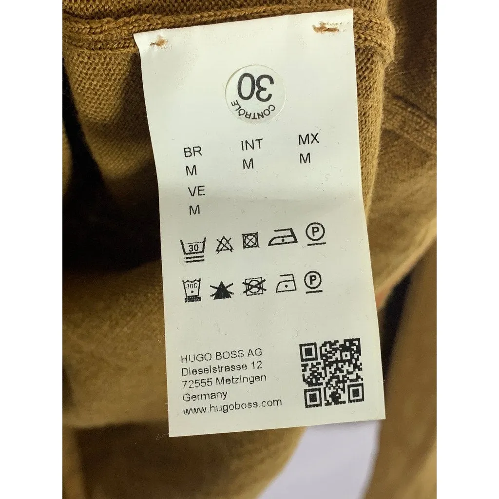 HUGO BOSS HUGO Men's Camel Brown Extra Fine Merino Turtleneck Sweater SZ M
