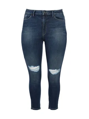 Indigo Sea Alexa High Rise Ankle Skinny Jeans