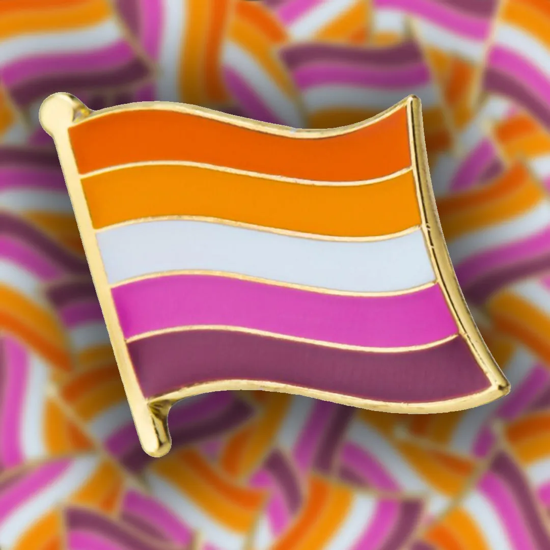 Lesbian Flag Pin