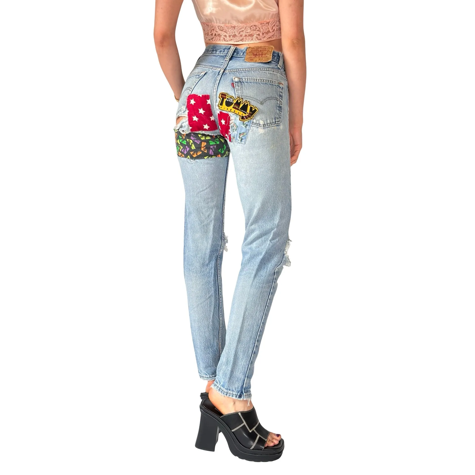 Levi’s 80s Patchwork 501s (XS)