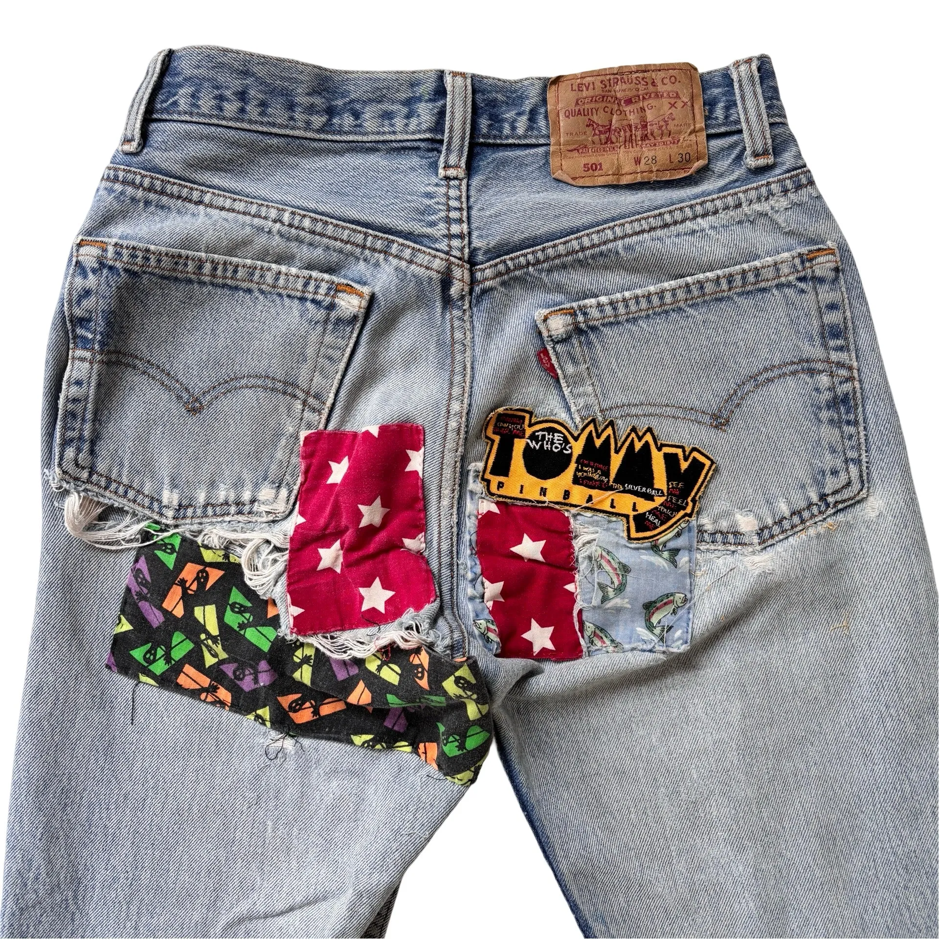 Levi’s 80s Patchwork 501s (XS)