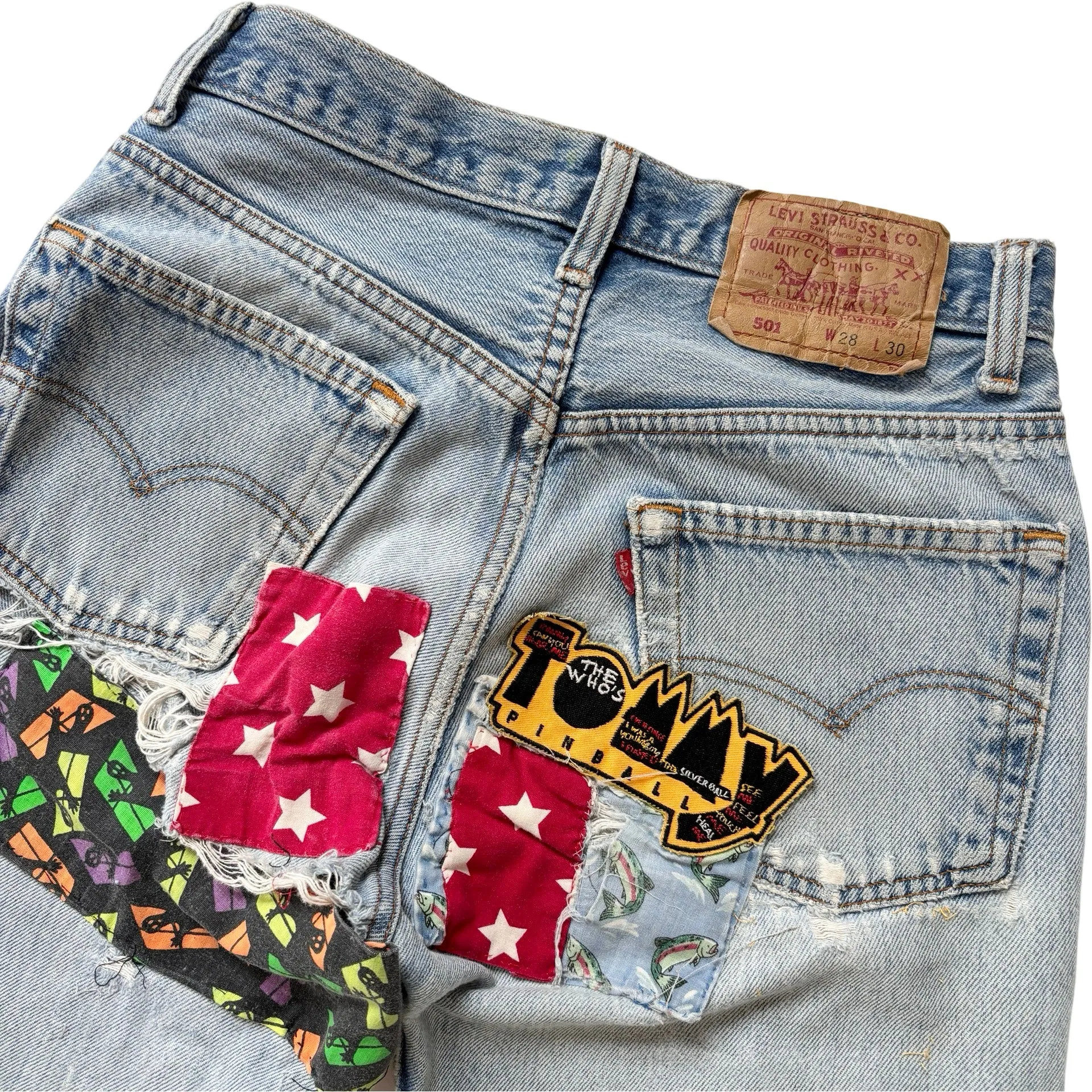 Levi’s 80s Patchwork 501s (XS)