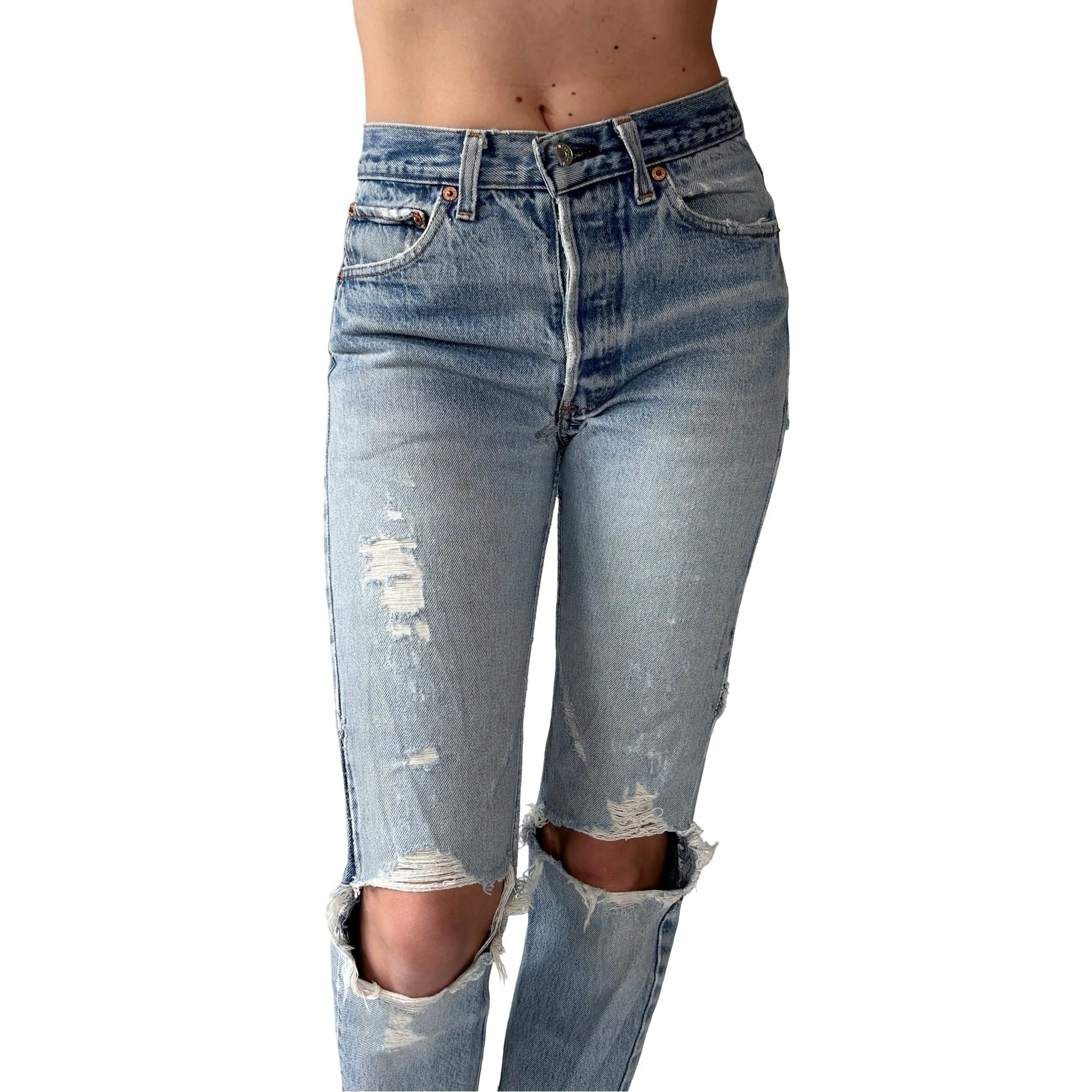 Levi’s 80s Patchwork 501s (XS)