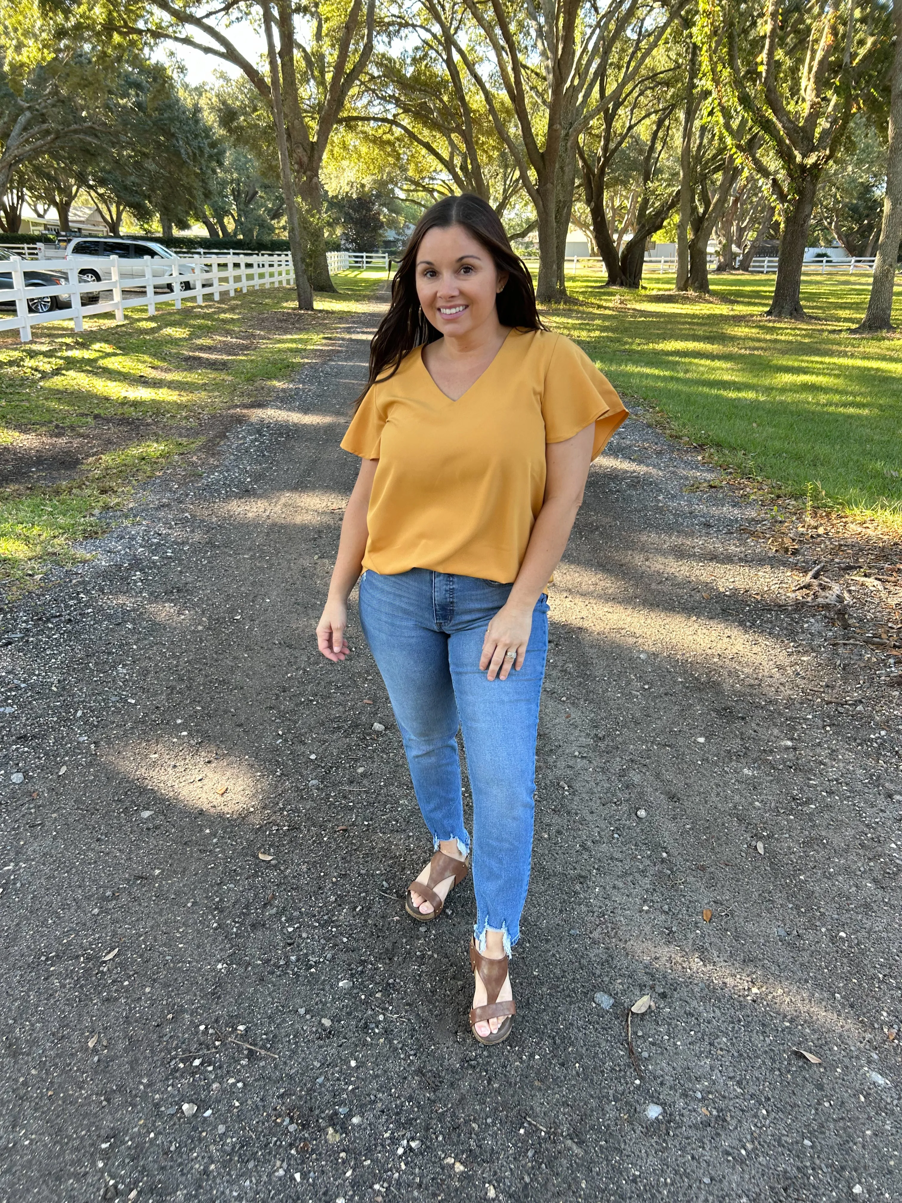 Mabel Mustard Blouse
