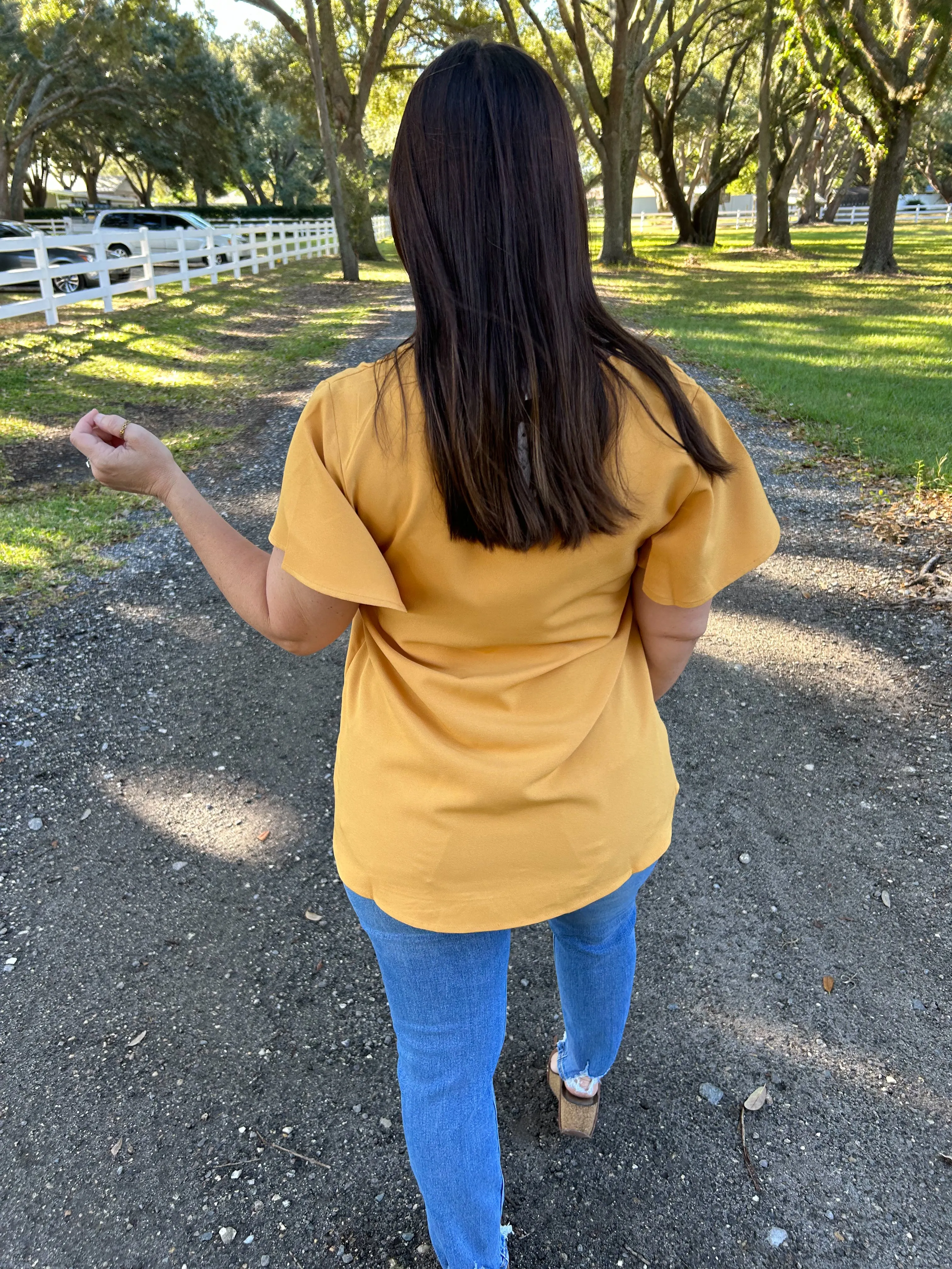 Mabel Mustard Blouse