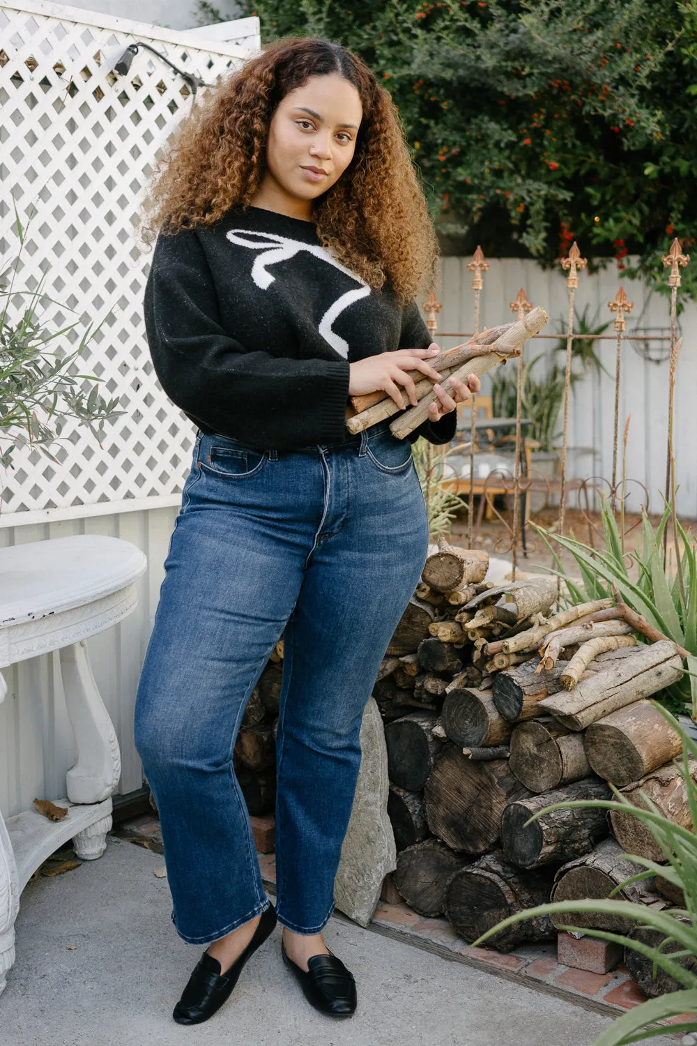 Nadine High Rise Tummy Control Bootcut Jeans - PLUS