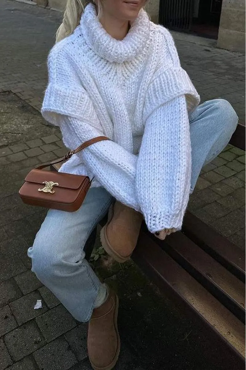 Oversized Turtleneck Sweater