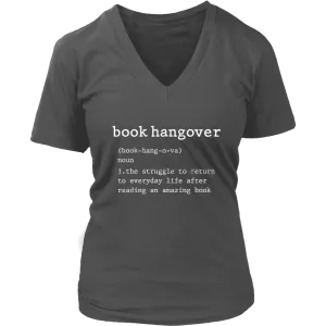 "Book hangover" V-neck Tshirt