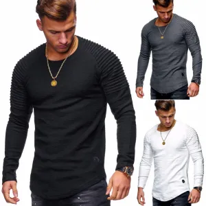 Round Neck Striped Style T-shirt