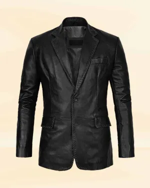 Royal Blaze Medieval Leather Blazer coat