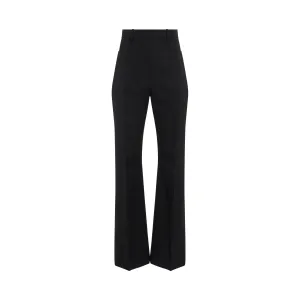 Sauge High Waisted Flare Pants in Black