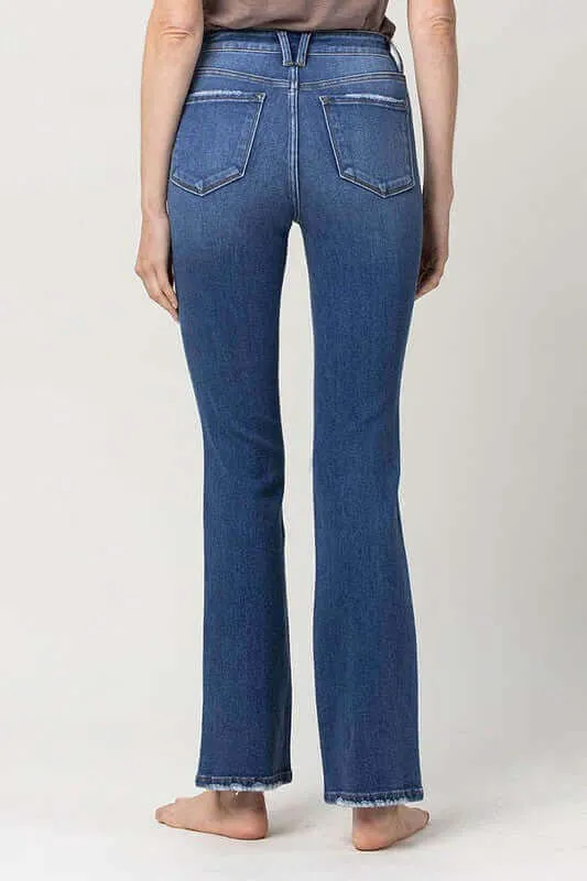 Stretch High Rise Bootcut Denim Jeans