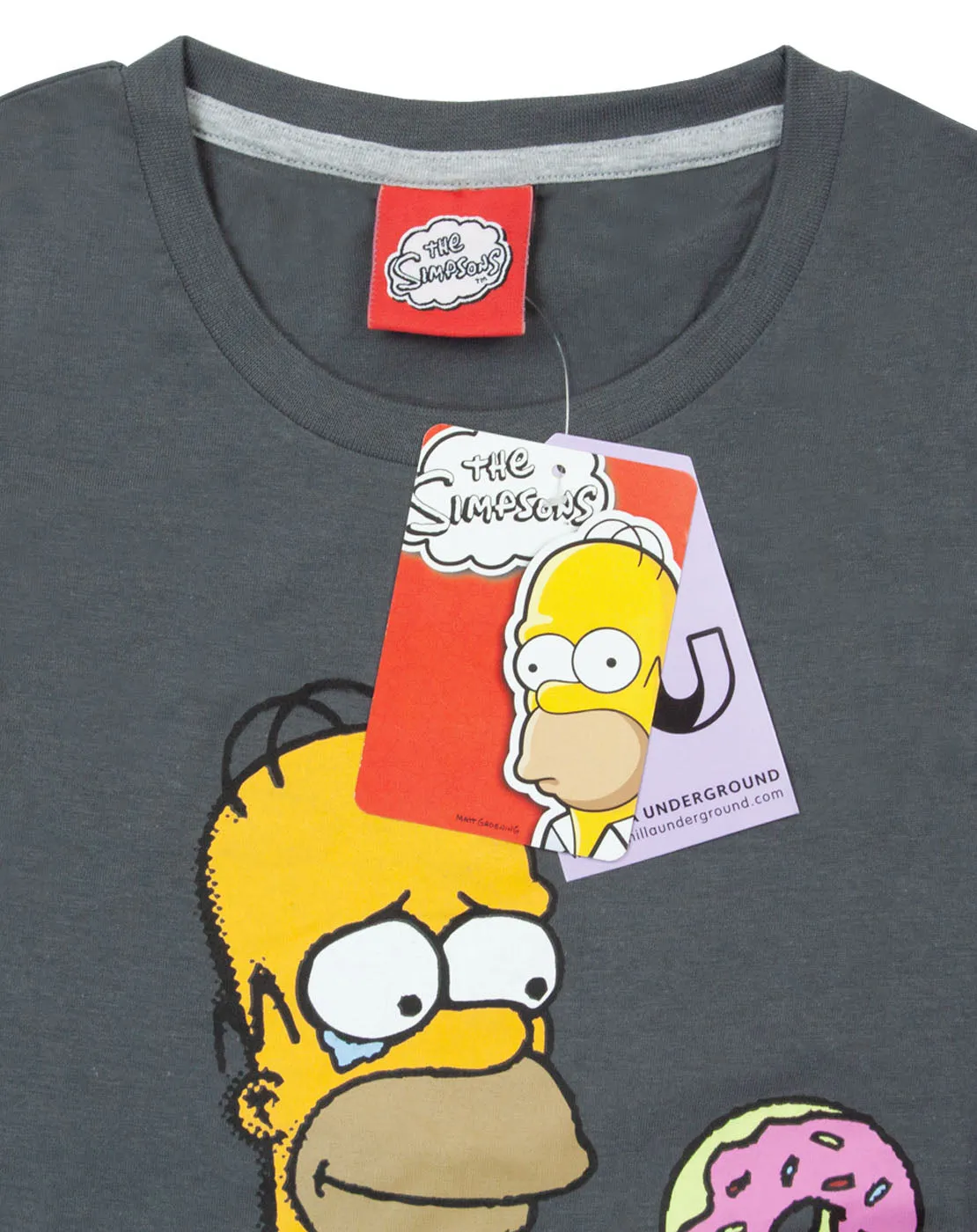 The Simpsons Men's Pyjamas Homer Donuts T-Shirt & Lounge Pants