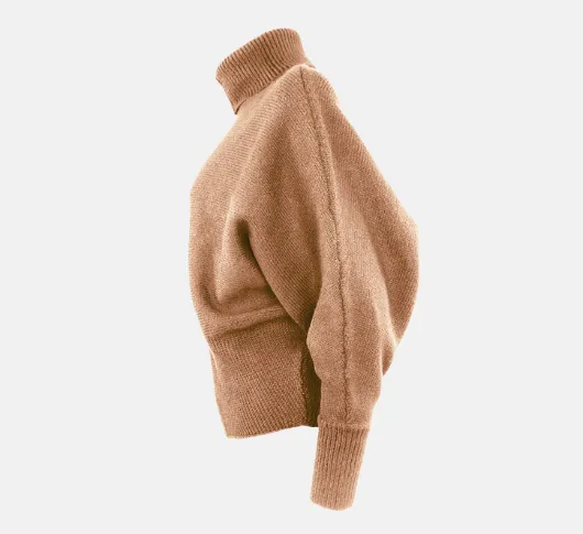 Theo - Pallas Dolman Oversized Turtle Neck in Nutshell