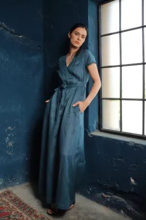 Timeless Elegance: Handmade Linen Palazzo Jumpsuit Women