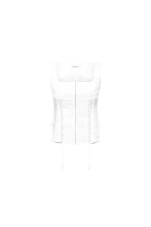 Upcycled Household Linen Corset Top