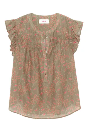 Xirena Bria Top in Olive Coral